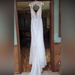 Western style wedding dress.